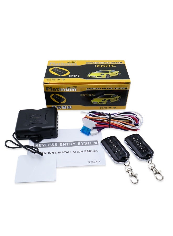 Platinum Pack of 2 Universal Remote Control NK549 Keyless Entry Systems | Car Door Lock/Unlock, and Trunk Release - Image 1